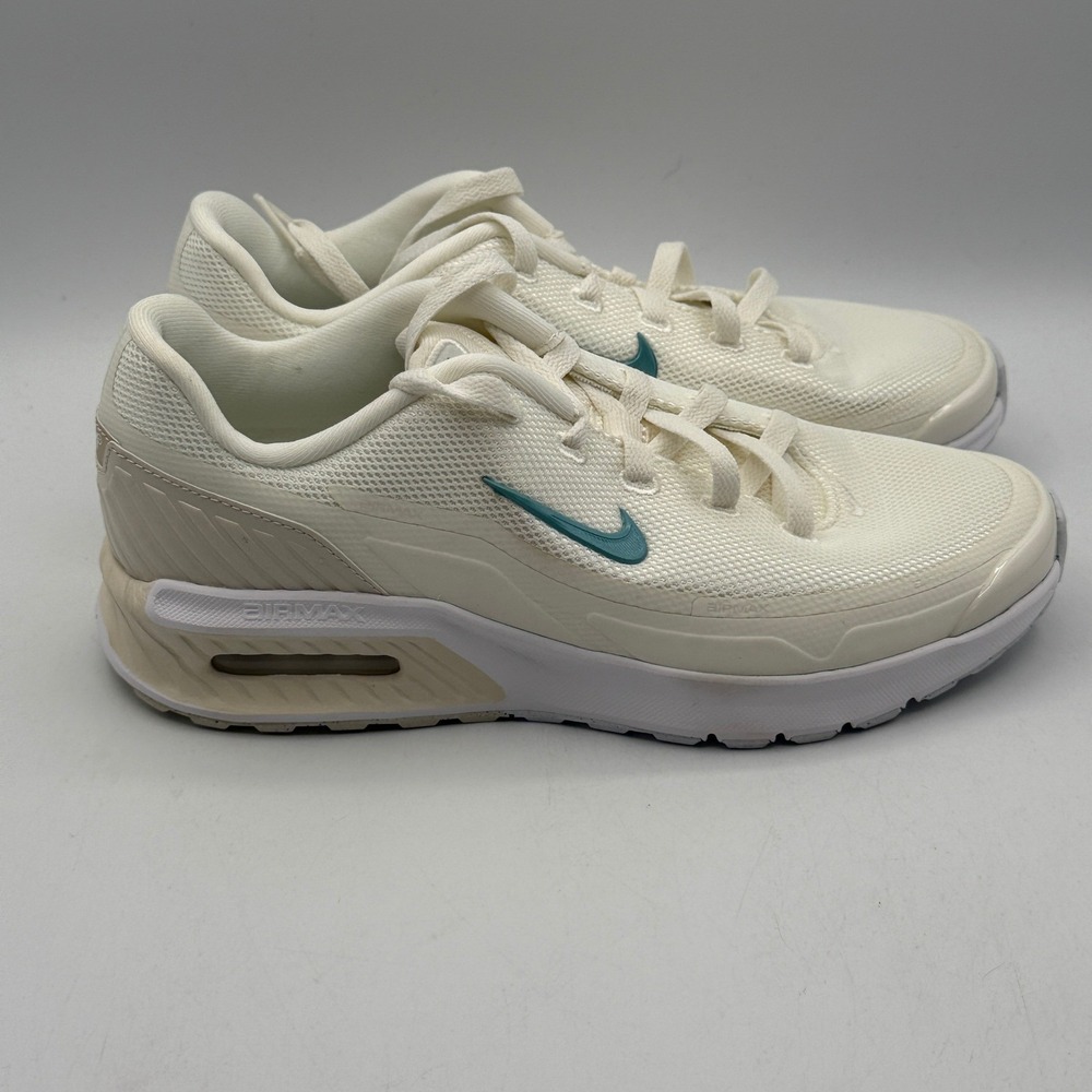Nike Air Max Bia Shoes Womens 9.5 Sail Denim Turq White Running IF2628-101